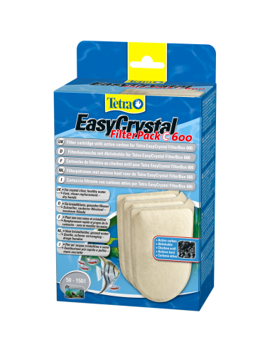 TETRA - EasyCrystal Filter Pack C600 avec charbon - Cartouche pour filtre