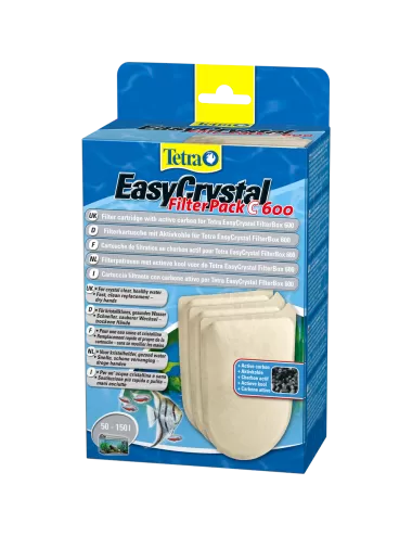 TETRA - EasyCrystal Filter Pack C600 avec charbon - Cartouche pour filtre