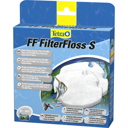 TETRA - FF FilterFloss S - Synthetische watten voor tetra EX 600 en EX 700 filters. TETRA - FF FilterFloss S - Synthetische watten voor tetra EX 600 en EX 700 filters.