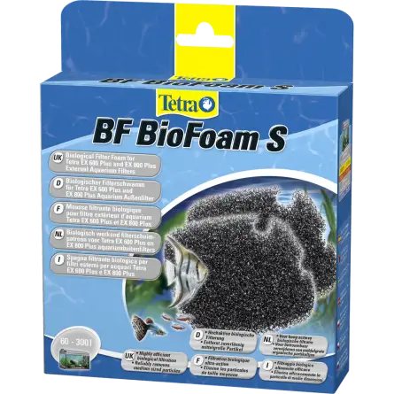 TETRA - BF BioFoam S - Biological filter foam for Tetra EX 600 and EX 700 filters. TETRA - BF BioFoam S - Biological filter foam for Tetra EX 600 and EX 700 filters.