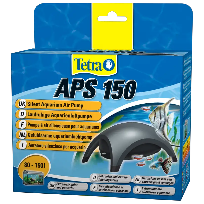 Pompe à air TETRA APS 150 pour aquarium jusqu'à 150 Litres