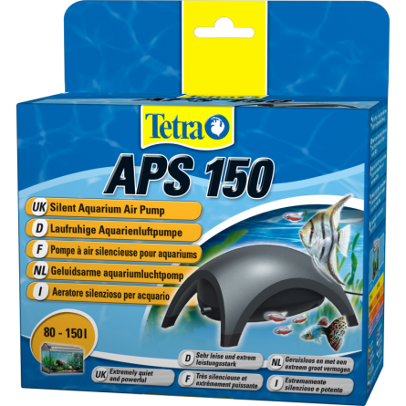TETRA - APS 150 črna - Zračna črpalka za akvarij 150 l/h TETRA - APS 150 črna - Zračna črpalka za akvarij 150 l/h