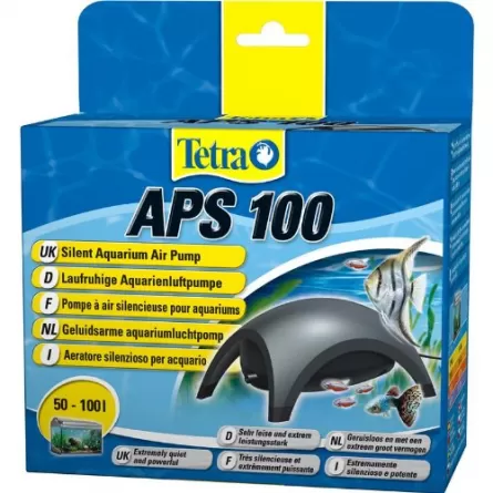 TETRA - APS 100 nero - Pompa ad aria per acquari 100 l/h