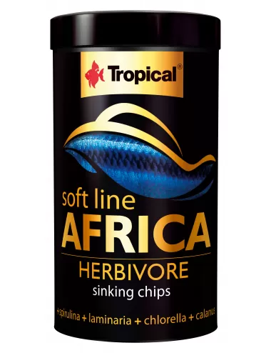 TROPICAL - Soft Line Herbivore M - 250ml - Nourriture en chips pour poissons africains herbivores