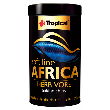 TROPICAL - Soft Line Herbivore M - 250 ml - Chip hrana za afričke ribe biljojede TROPICAL - Soft Line Herbivore M - 250 ml - Chip hrana za afričke ribe biljojede