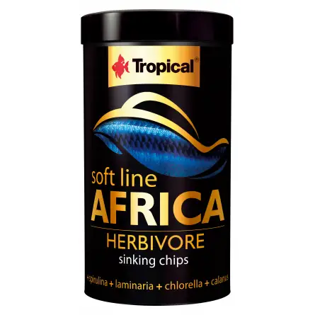 TROPICAL - Soft Line Herbivore M - 250ml - Cibo in scaglie per pesci africani erbivori TROPICAL - Soft Line Herbivore M - 250ml - Cibo in scaglie per pesci africani erbivori