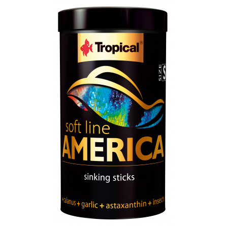 TROPICAL - Soft Line America S - 250ml - Baronet food for American fish. TROPICAL - Soft Line America S - 250ml - Baronet food for American fish.