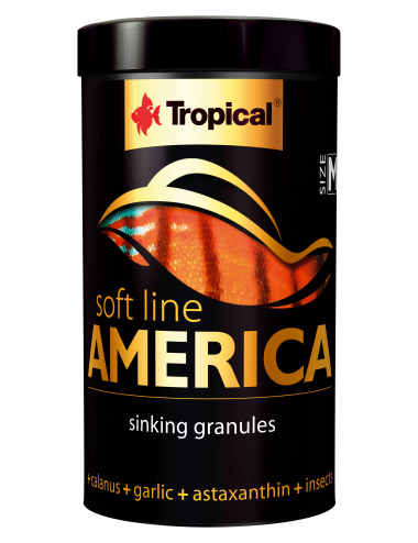 TROPICAL - Soft Line America M - 250ml - Granulirana hrana za ribe iz Amerike.