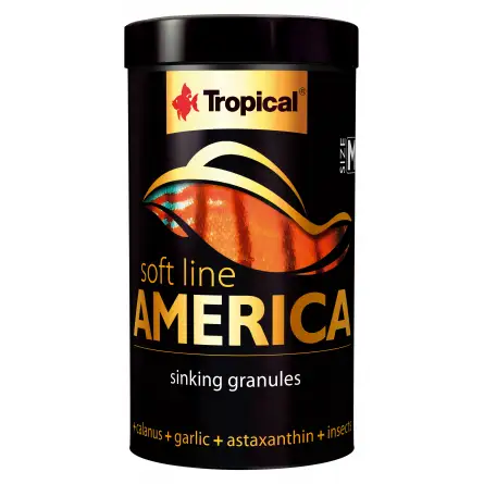 TROPICAL - Soft Line America M - 250ml - Alimento en pellets para peces de América. TROPICAL - Soft Line America M - 250ml - Alimento en pellets para peces de América.