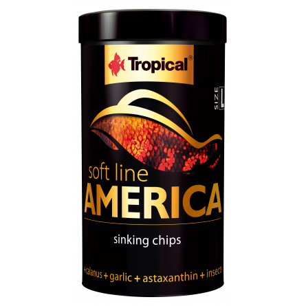 TROPICAL - Soft Line America L - 100ml - Alimento en pellets para peces de América. TROPICAL - Soft Line America L - 100ml - Alimento en pellets para peces de América.