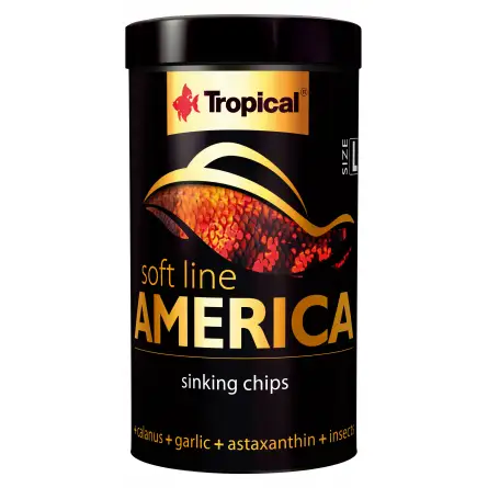 TROPICAL - Soft Line America L - 100ml - Nourriture en granulés pour poissons d’Amérique. TROPICAL - Soft Line America L - 100ml - Nourriture en granulés pour poissons d’Amérique.