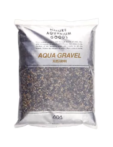 ADA - Aqua Gravel - 8kg - Grava natural para acuarios 2-5mm