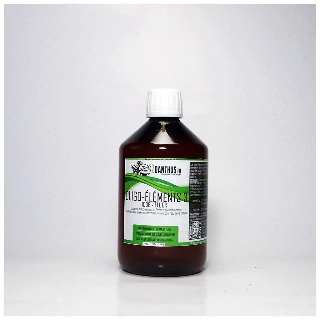 - ZOANTHUS.fr 500ml oligo-éléments 3 sans balling