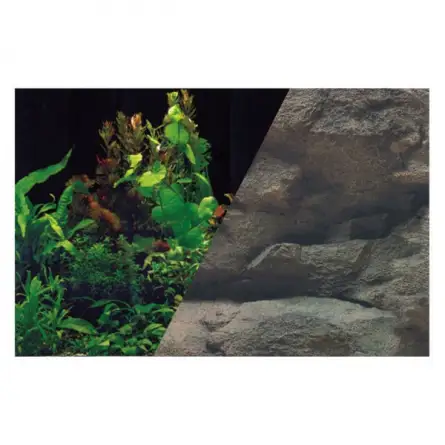 ZOLUX - Achtergrondposter met rotsen/planten - 80x50cm ZOLUX - Achtergrondposter met rotsen/planten - 80x50cm