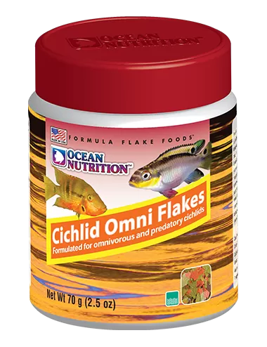 OCEAN NUTRITIONS - Cichlid Omni Flakes - 156g - Alimento para ciclídeos onívoros