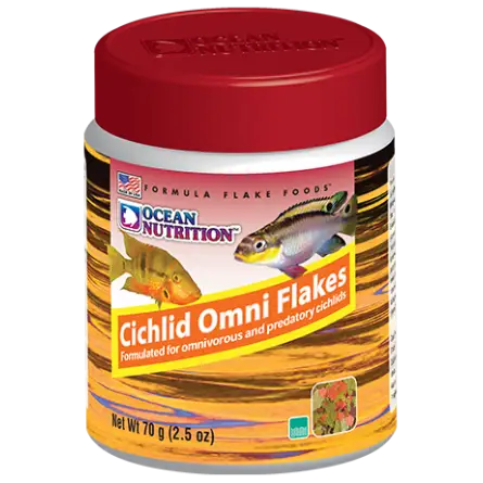 OCEAN NUTRITIONS - Cichlid Omni Flakes - 156g - Alimento para ciclídeos onívoros