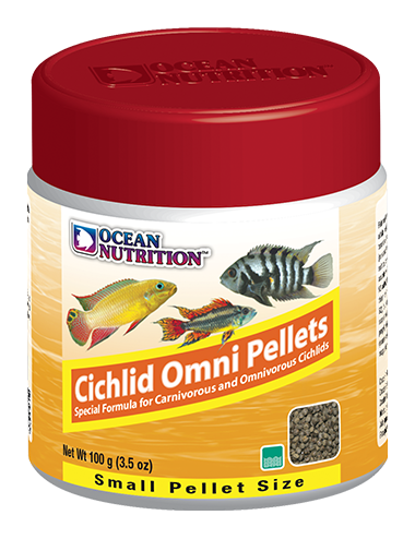 OCEAN NUTRITIONS - Cichlid Omni Pellets Small - 100g- Food for omnivorous cichlids