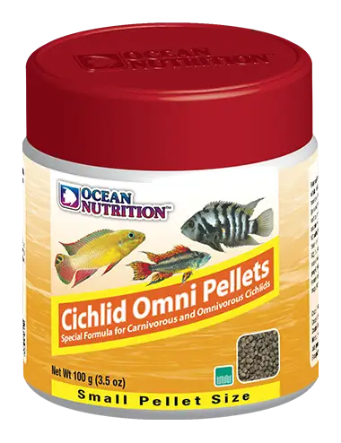 OCEAN NUTRITIONS - Cichlid Omni Pellets Small - 100g- Food for omnivorous cichlids