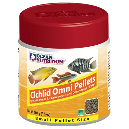 OCEAN NUTRITIONS - Cichlid Omni Pellets Small - 100g- Nourriture pour cichlidés omnivores