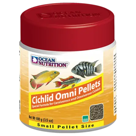 OCEAN NUTRITIONS - Cichlid Omni Pellets Small - 100g- Nourriture pour cichlidés omnivores