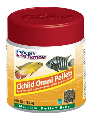 OCEAN NUTRITIONS - Cichlid Omni Pellets Medium - 100g- Food for omnivorous cichlids