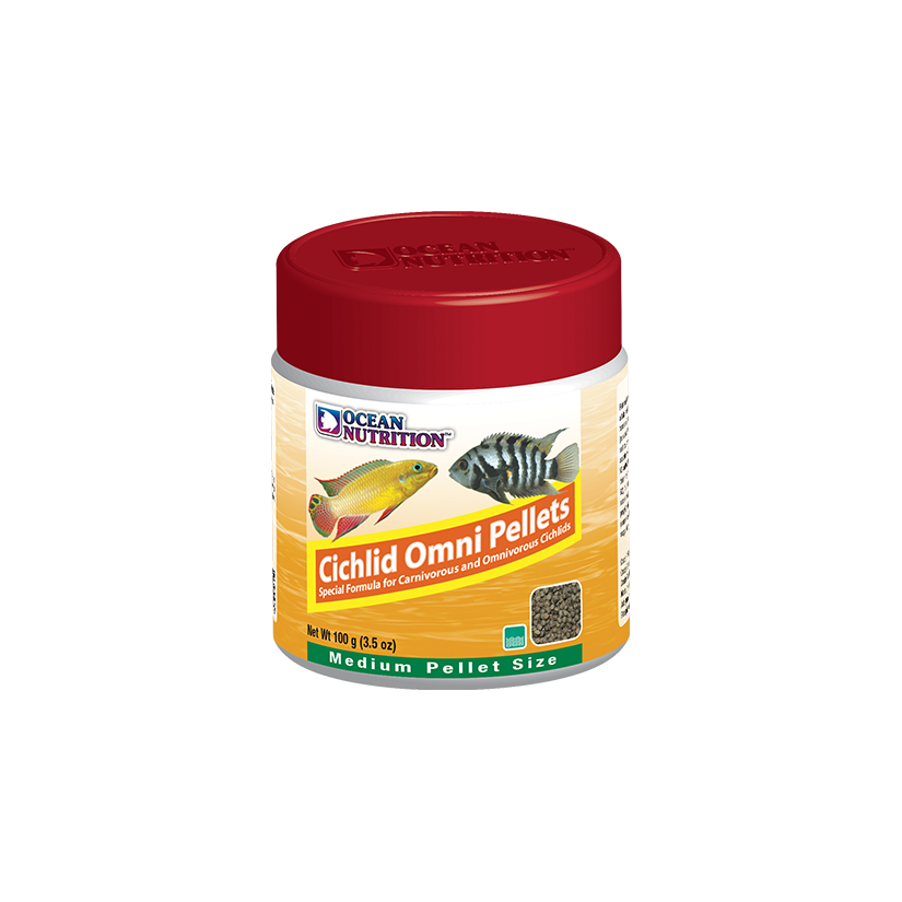 OCEAN NUTRITIONS - Cichlid Omni Pellets Medium - 100g- Nourriture pour cichlidés omnivores