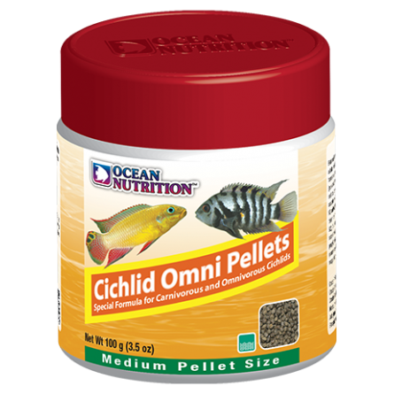 OCEAN NUTRITIONS - Cichlid Omni Pellets Medium - 100 g - Hrana za vsejede ciklide OCEAN NUTRITIONS - Cichlid Omni Pellets Medium - 100 g - Hrana za vsejede ciklide