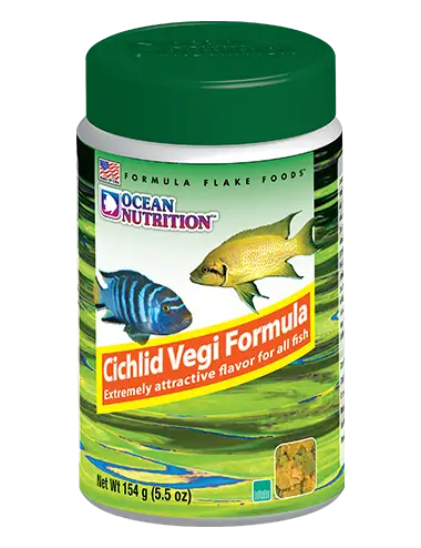 OCEAN NUTRITIONS - Cichlid Vegi Flakes - 156g - Voer voor vegetarische cichliden
