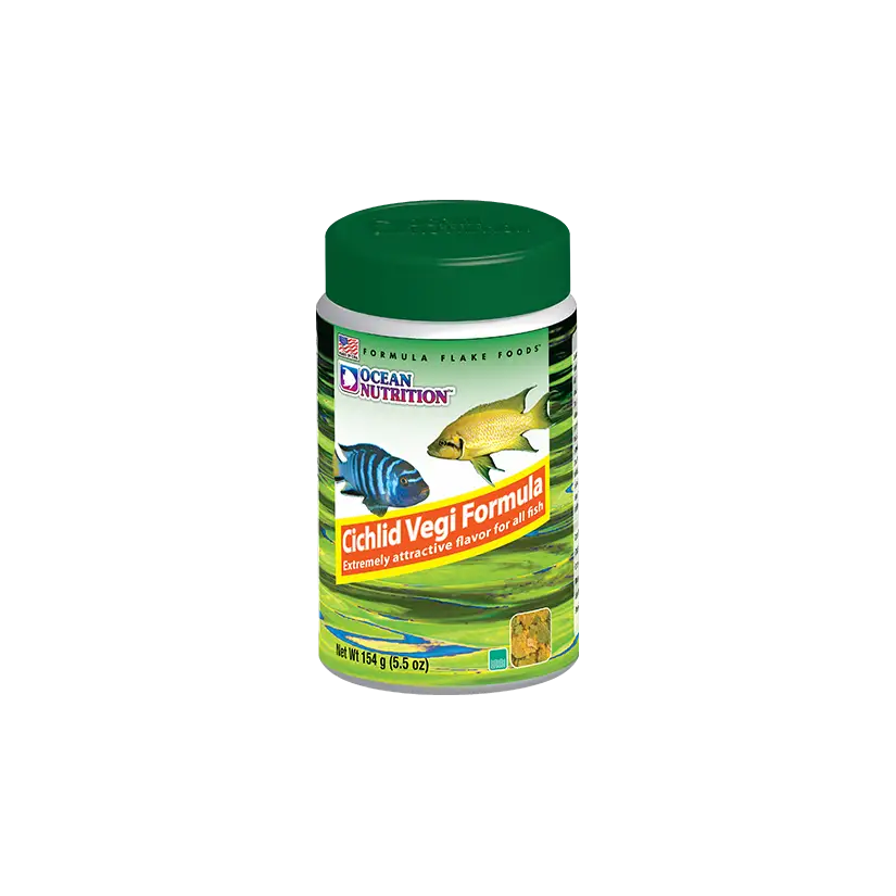 OCEAN NUTRITIONS - Cichlid Vegi Flakes - 156g - Nourriture pour cichlidés végétariens