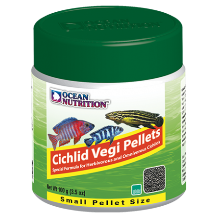OCEAN NUTRITIONS - Cichlid Vegi Pellets Small - 100g - Nourriture pour cichlidés végétariens OCEAN NUTRITIONS - Cichlid Vegi Pellets Small - 100g - Nourriture pour cichlidés végétariens