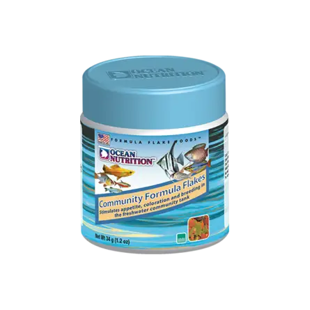 OCEAN NUTRITIONS - Community Formula Flakes - 34g - Nourriture flocons pour poissons OCEAN NUTRITIONS - Community Formula Flakes - 34g - Nourriture flocons pour poissons