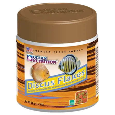 OCEAN NUTRITIONS - Discus Flakes - 34g - Flake food for Discus