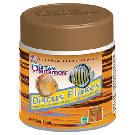 OCEAN NUTRITIONS - Discus Flakes - 34g - Hrana za diskuse v kosmičih OCEAN NUTRITIONS - Discus Flakes - 34g - Hrana za diskuse v kosmičih