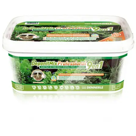 DENNERLE - DeponitMix Professional 9 in 1 - 2,4kg - Langlebiger mineralischer Bodengrund DENNERLE - DeponitMix Professional 9 in 1 - 2,4kg - Langlebiger mineralischer Bodengrund