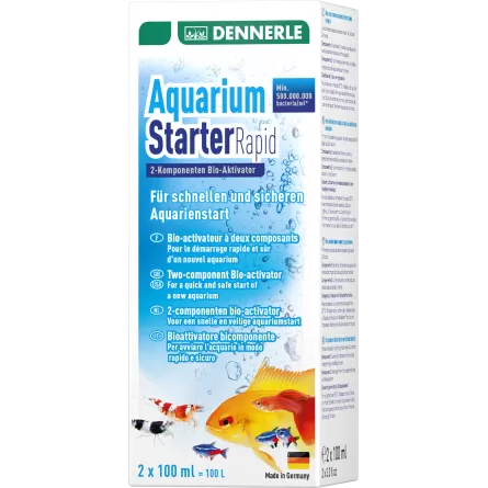 DENNERLE - Aquarium Starter Rapid - 2x100ml - Ativador biológico
