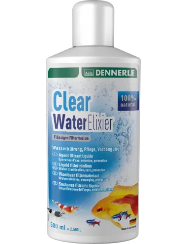 DENNERLE - Clear Water Elixier - 500ml - Conditionneur et clarificateur d'eau