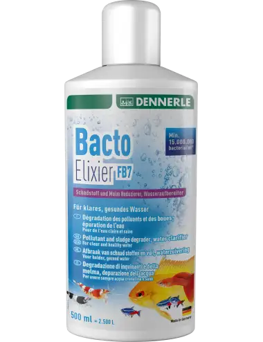 DENNERLE - Bacto Elixier - 500ml - Bactéries de filtration