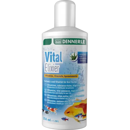 DENNERLE - Vital Elixir - 250ml - Oligoelementos para aquário de água doce