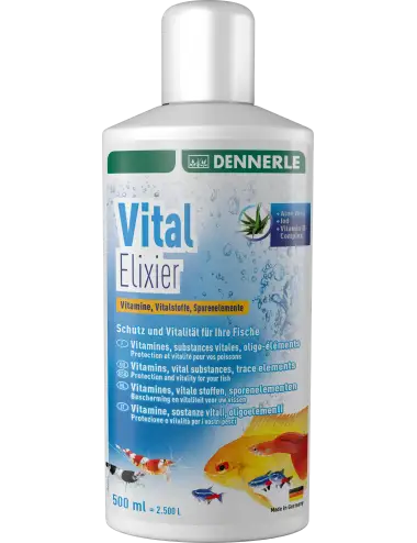 DENNERLE - Vital Elixir - 500ml - Oligoelementi per acquari d'acqua dolce