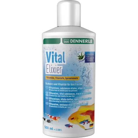 DENNERLE - Vital Elixir - 500ml - Oligo-éléments pour aquarium d'eau douce