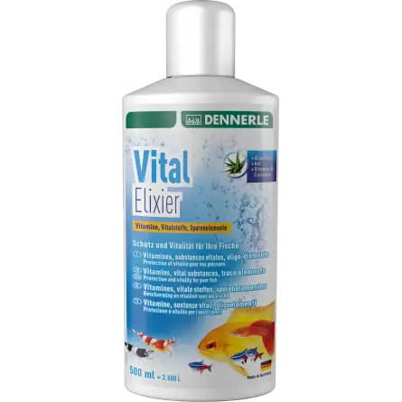 DENNERLE - Vital Elixir - 500ml - Oligo-éléments pour aquarium d'eau douce