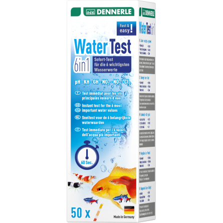 DENNERLE - WaterTest 6in1 - Strip tester