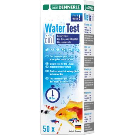 DENNERLE - WaterTest 6in1 - Testador de tira DENNERLE - WaterTest 6in1 - Testador de tira