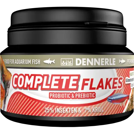 DENNERLE - Complete Flackes - 100ml - Aliment complet pour poissons