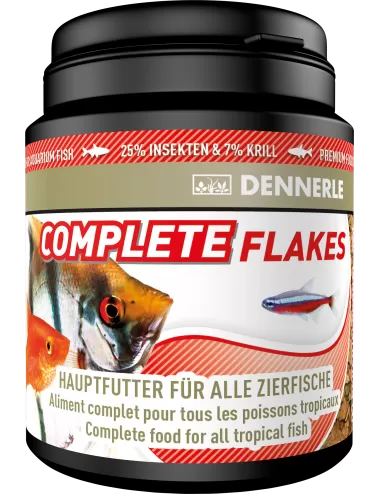 DENNERLE - Complete Flackes - 200ml - Aliment complet pour poissons