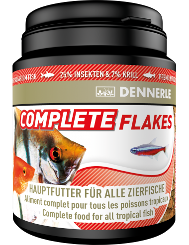 DENNERLE - Flackes Completos - 200ml - Alimento completo para peixes