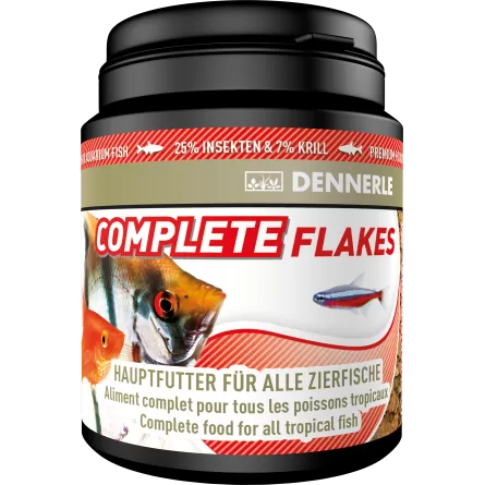 DENNERLE - Complete Flackes - 200ml - Aliment complet pour poissons