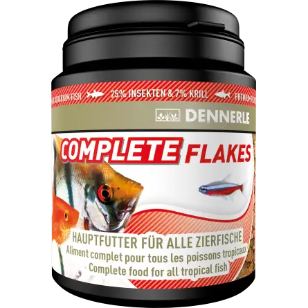 DENNERLE - Complete Flackes - 200ml - Aliment complet pour poissons