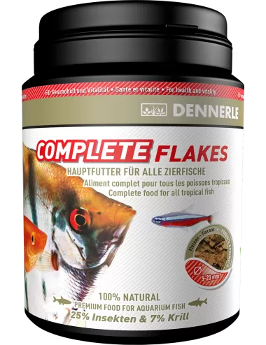 DENNERLE - Flackes Completos - 1000ml - Alimento completo para peixes