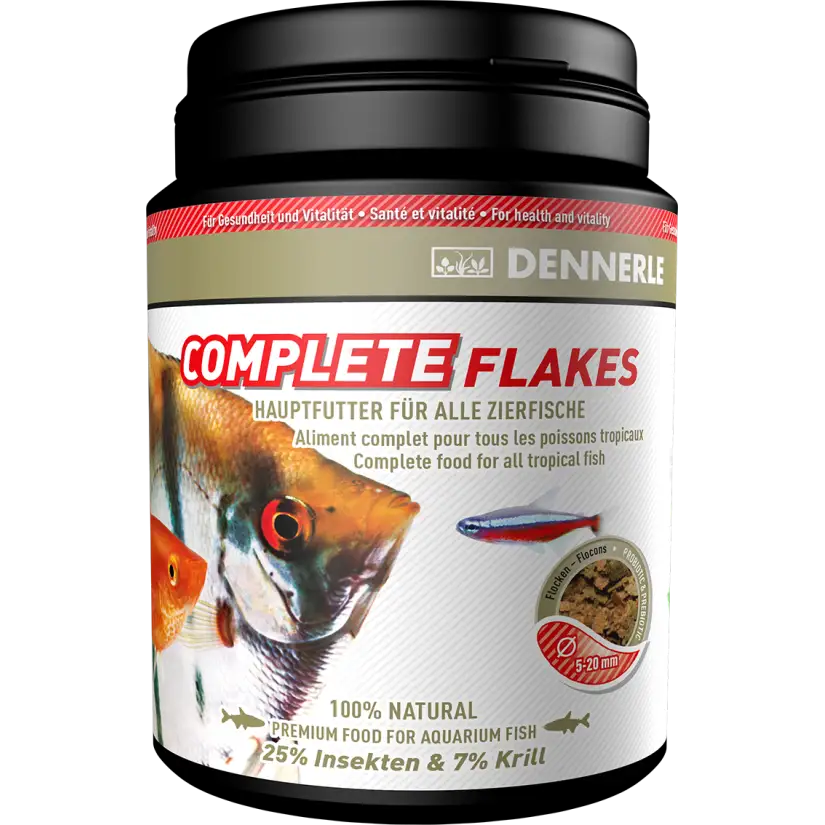 DENNERLE - Complete Flackes - 1000ml - Aliment complet pour poissons